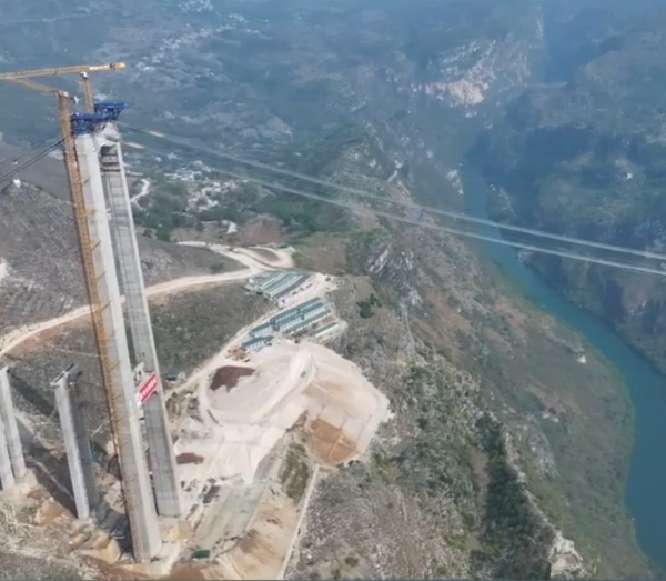Aerial Photos Show Construction of World’s Highest Bridge