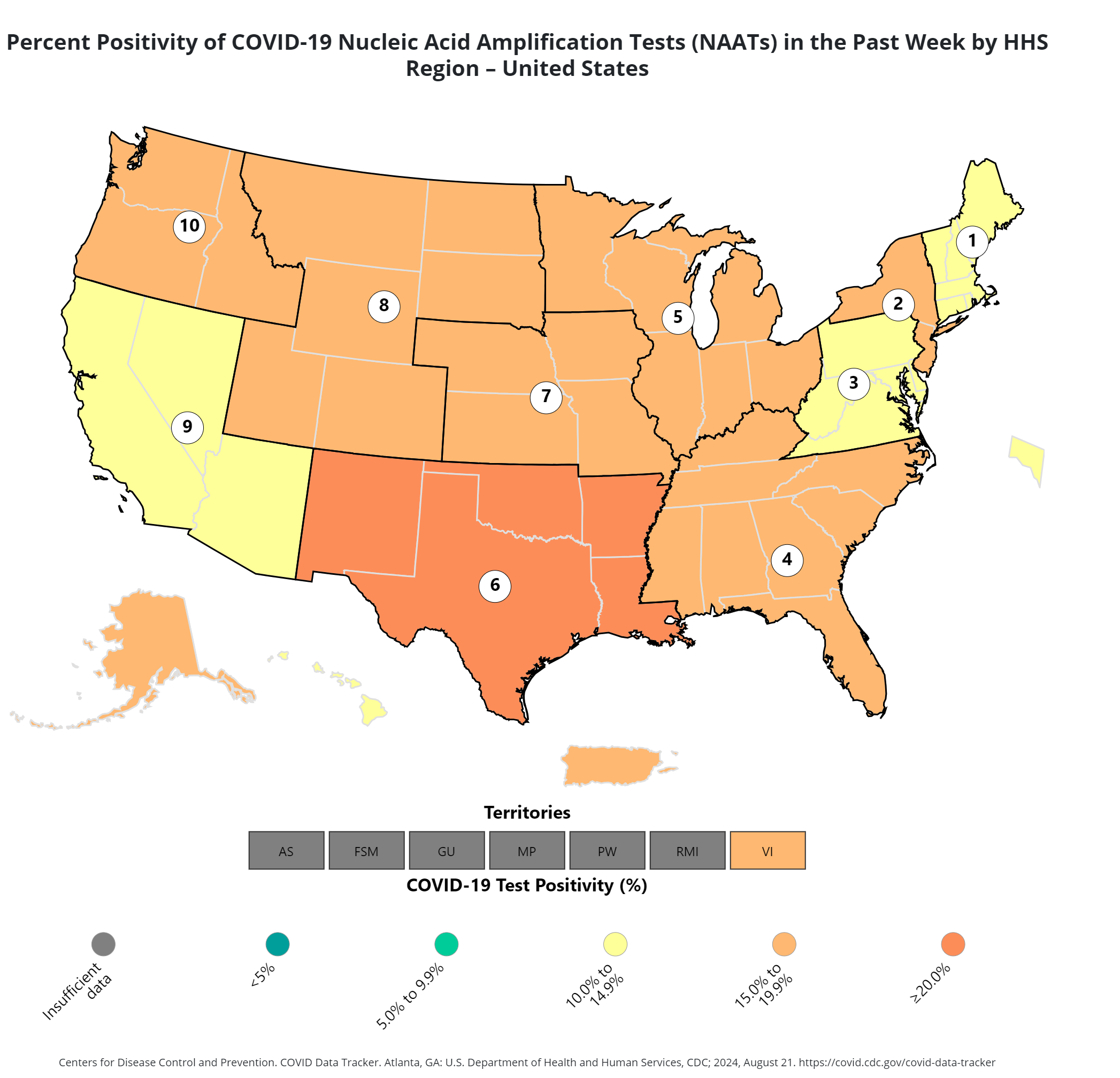 COVID Update: Map Shows Highest US Rates As New Variant Spreads