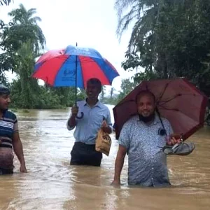 75 villages flooded again in Feni due to heavy rains