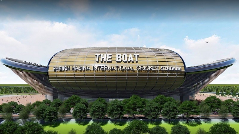 The name and design of Sheikh Hasina Stadium is being cancelled