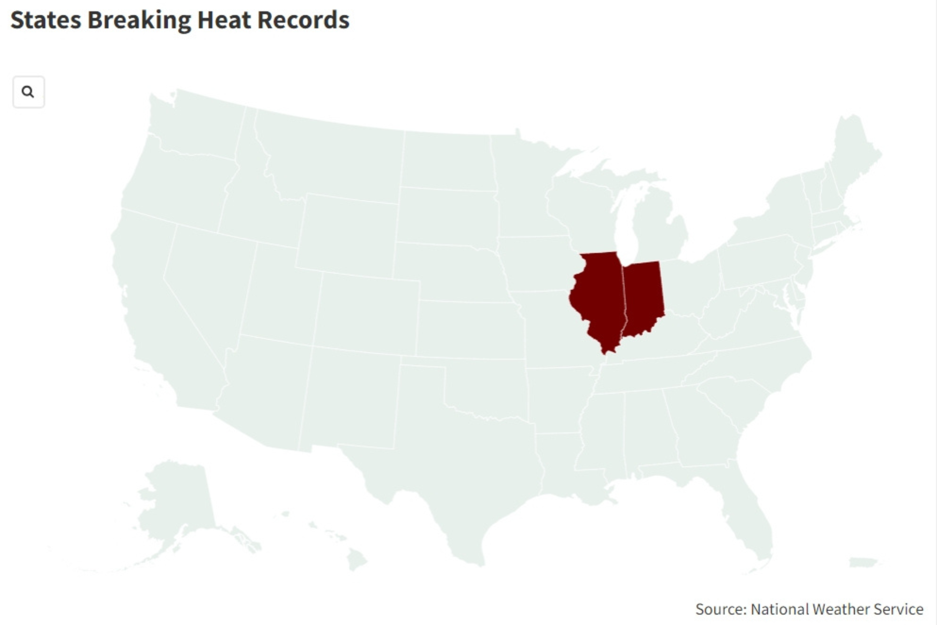 Map Shows 2 States Break Heat Records Amid Soaring Temperatures