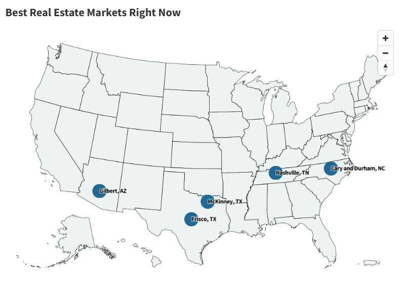 Map Reveals Best Real Estate Markets Right Now