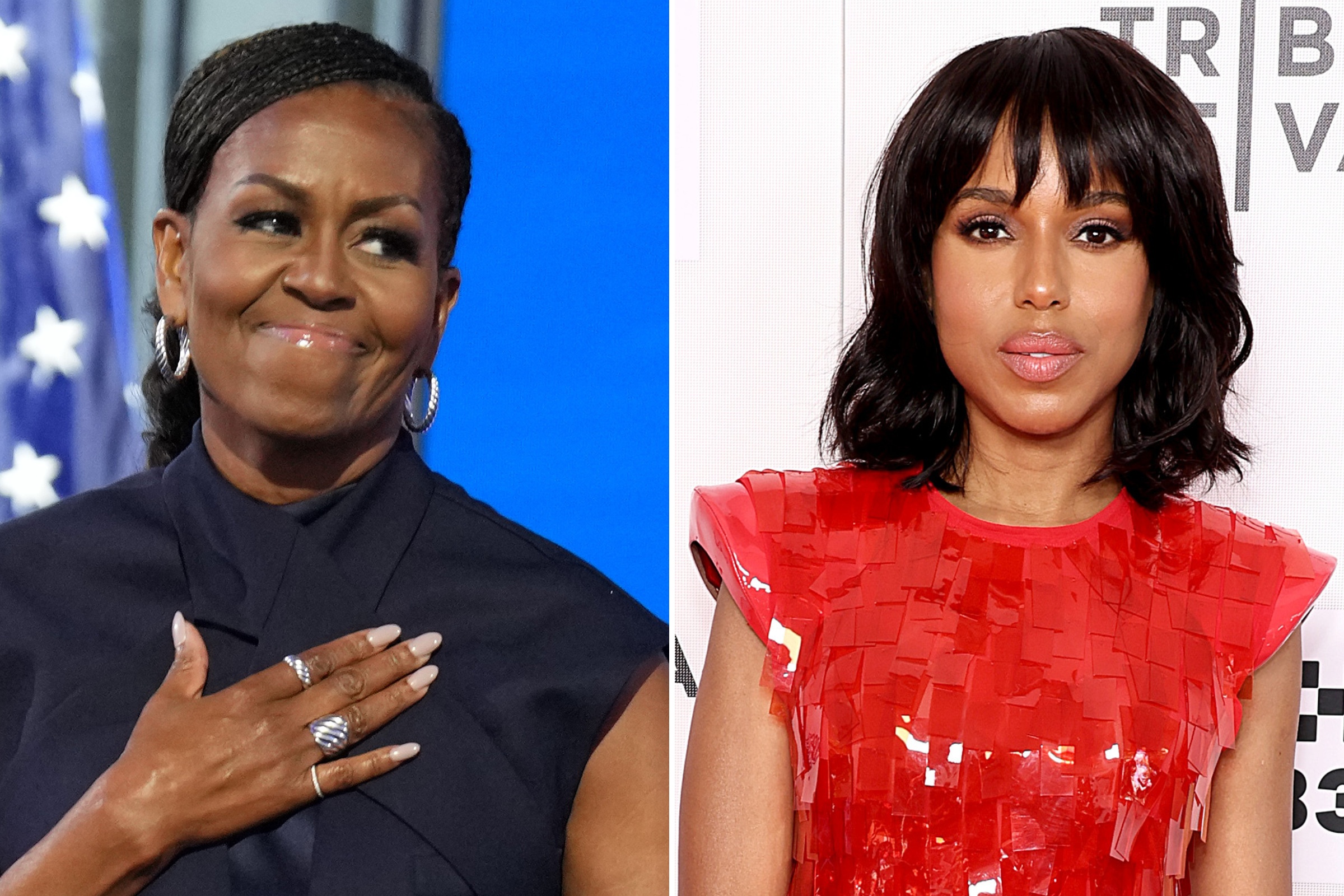 Kerry Washington ‘Weeping’ at Michelle Obama Speech as Celebs React