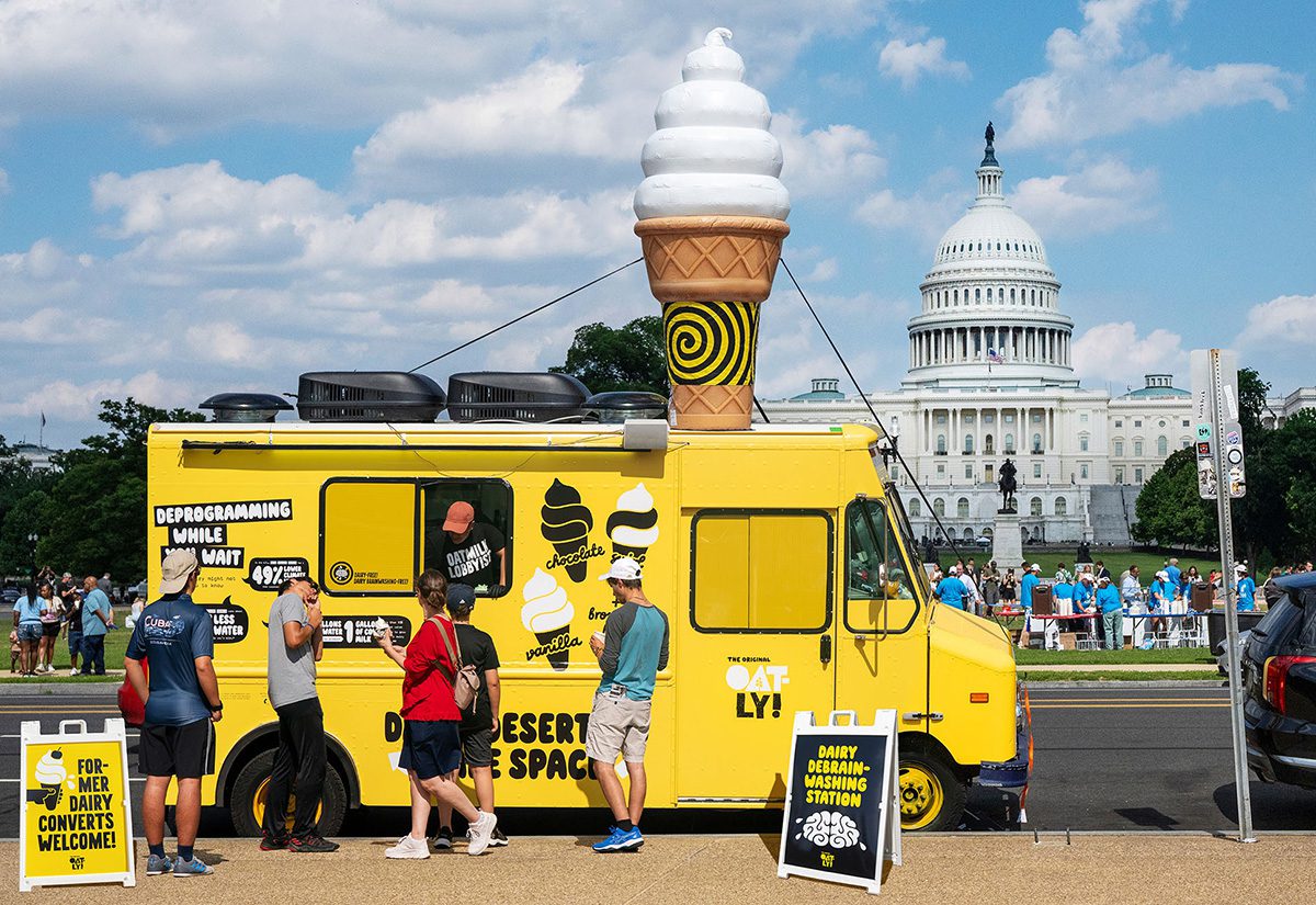 Oatly Crashes a Capitol Hill Ice Cream Party with a ‘Dairy Deprogramming Zone’