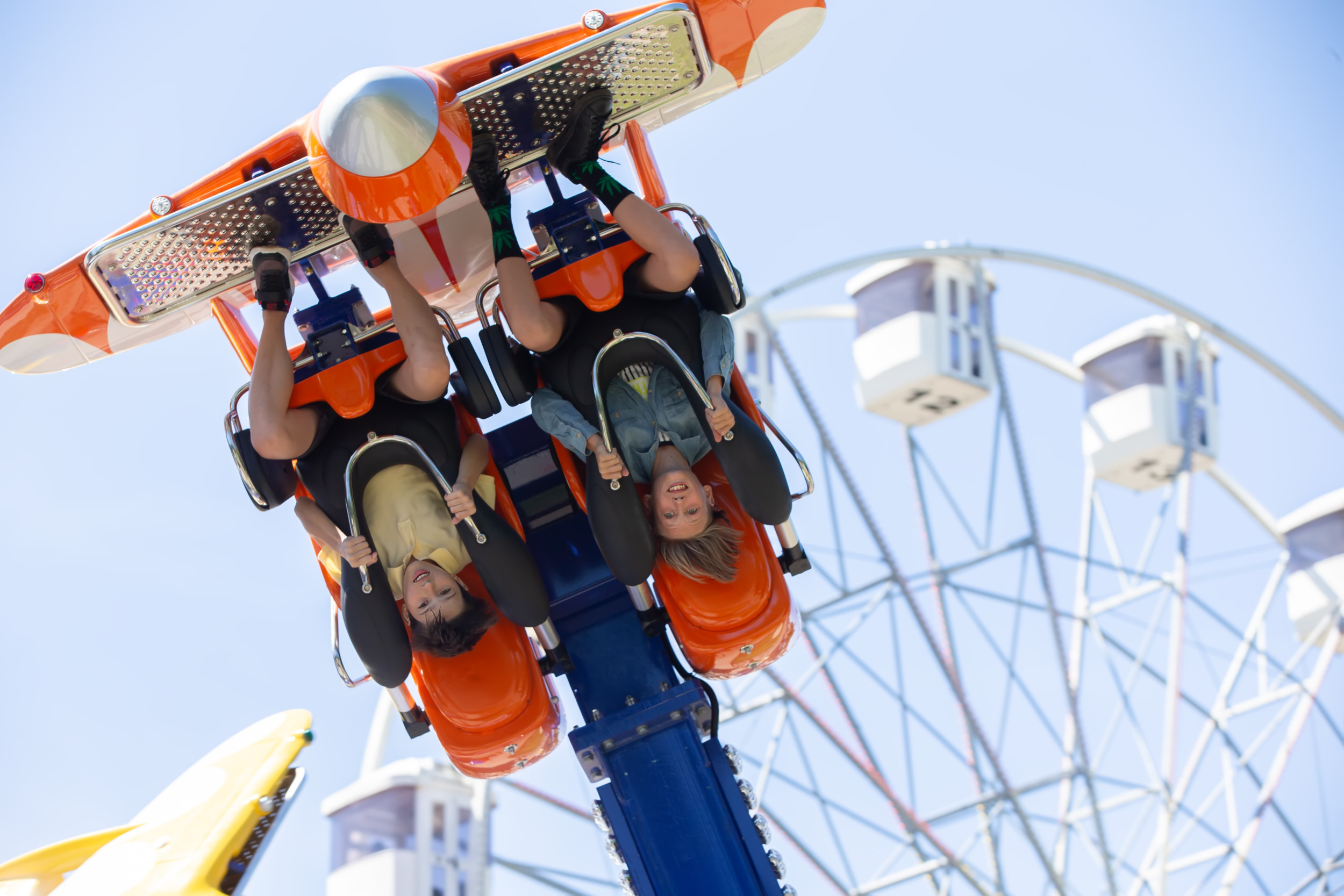 Incredible Moment Theme Park Worker Catches Phone Falling From Top of Ride
