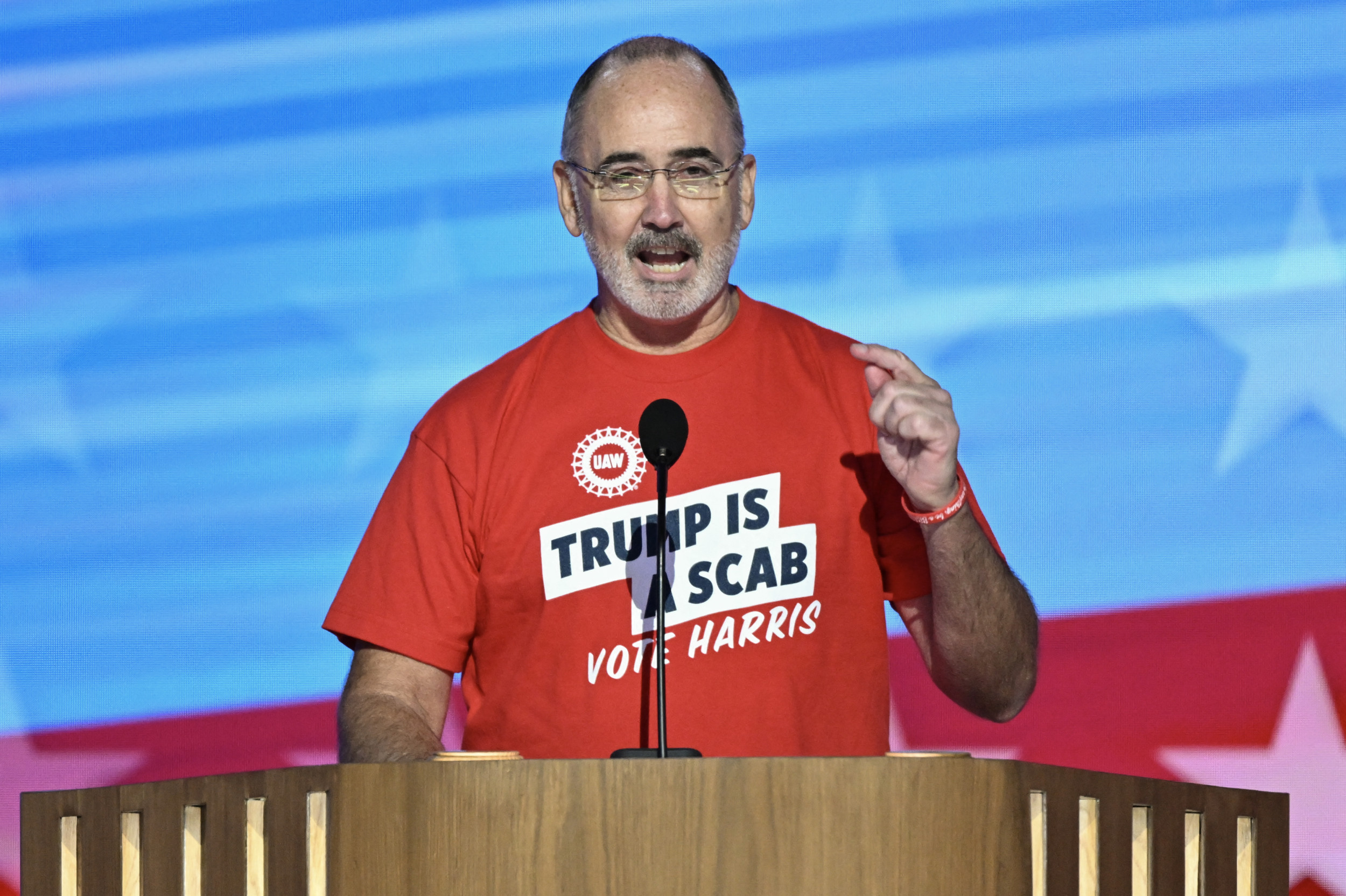 DNC 2024: UAW President Shawn Fain’s ‘Trump Is a Scab’ Chant Goes Viral