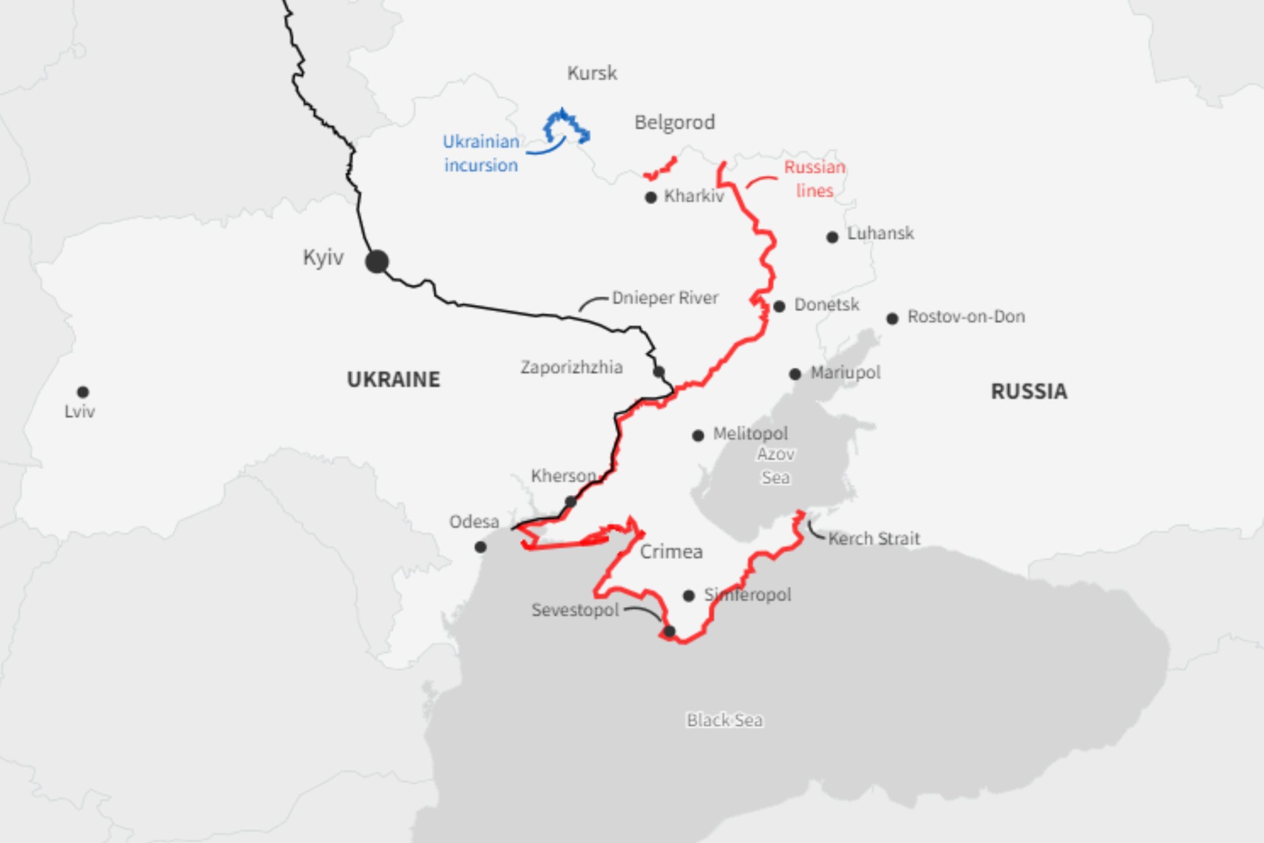 Kursk Map Shows Ukraine’s ‘Marginal Advances’ Inside Russia