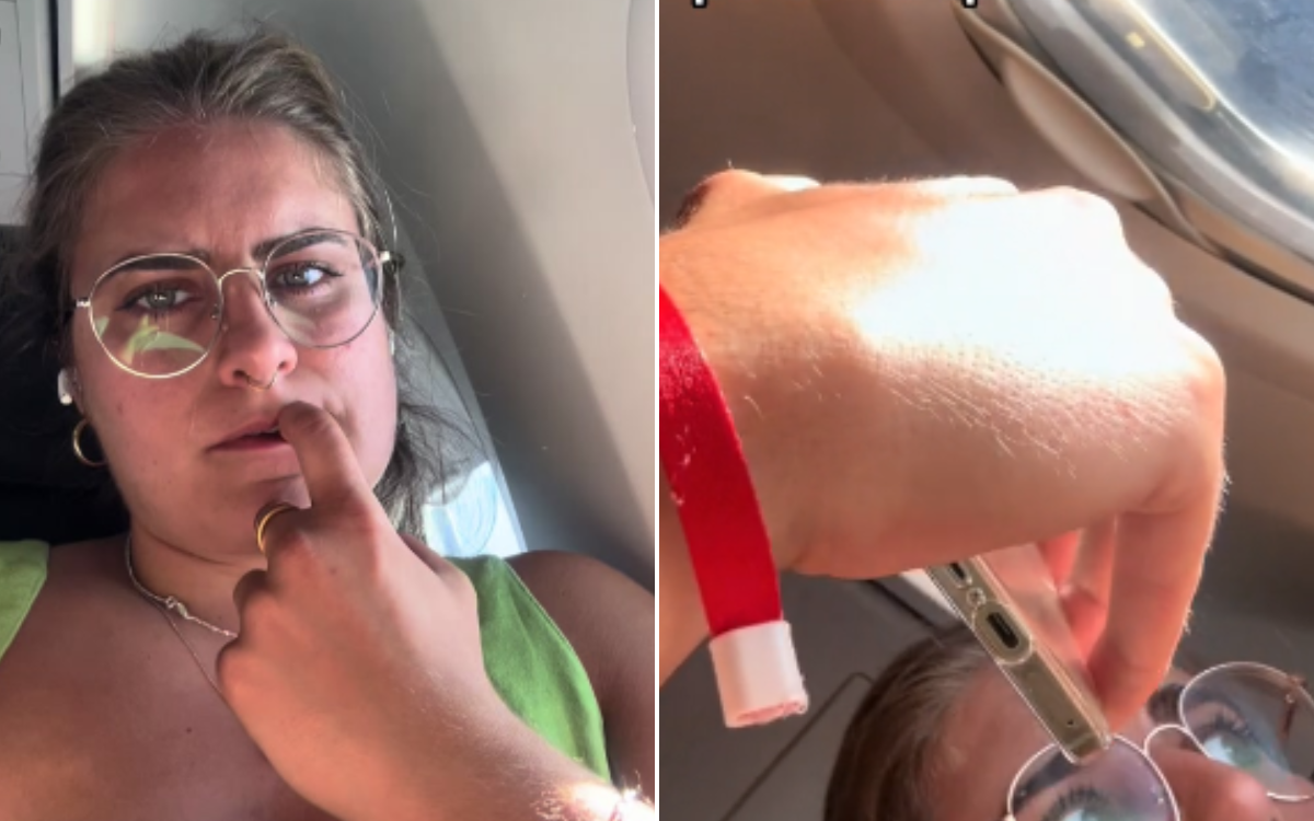 Woman in Window Seat on Flight Not Prepared for What Man Beside Her Does