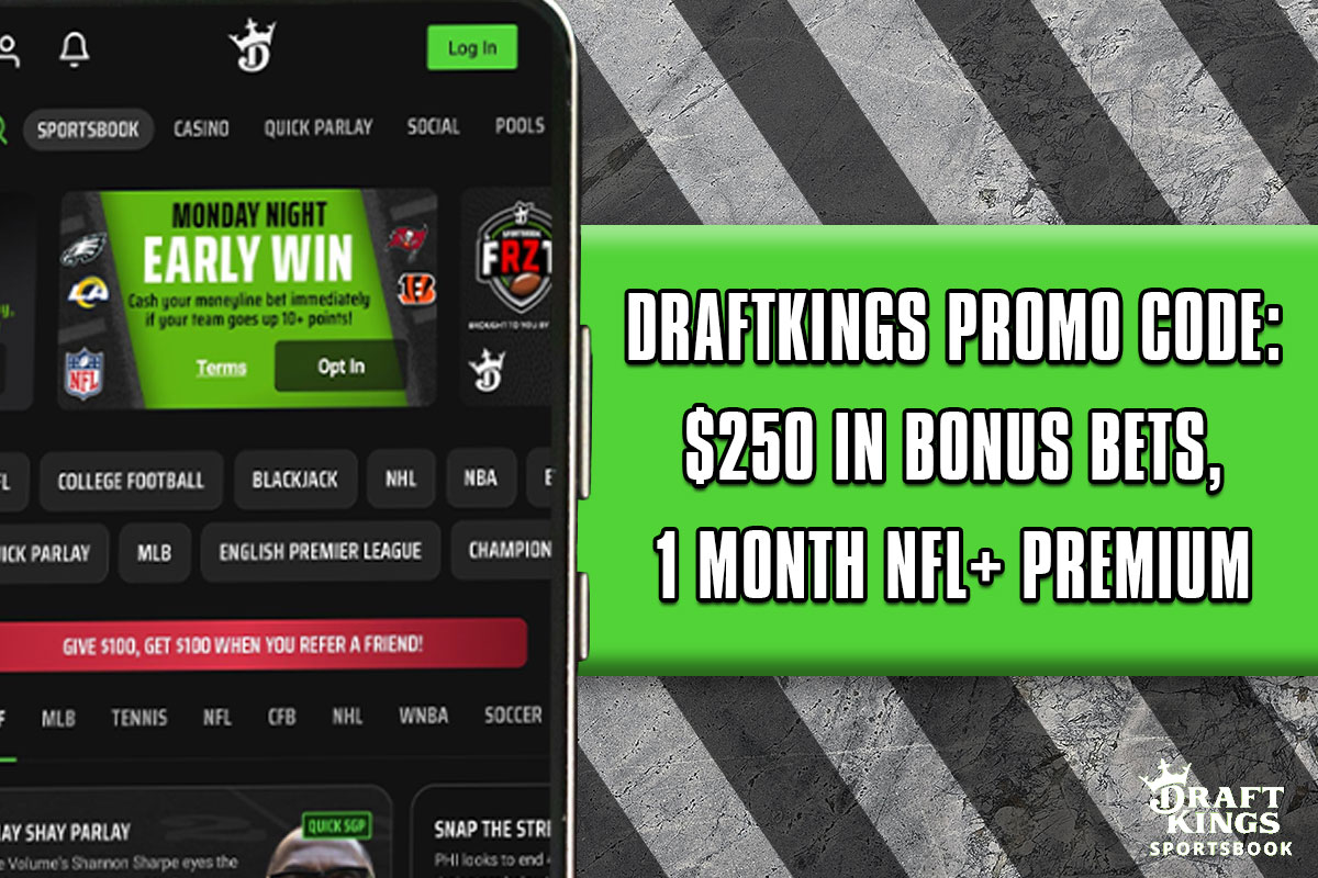 DraftKings Promo Code: Bet $5 on Sunday to Grab $250 Bonus, NFL+ Premium