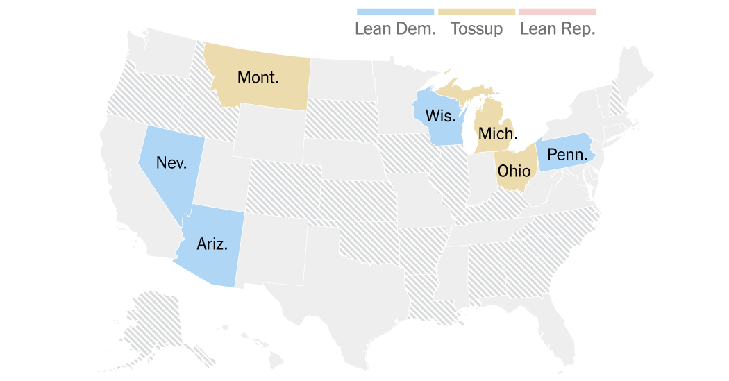 Tracking the Senate’s Most Competitive Races
