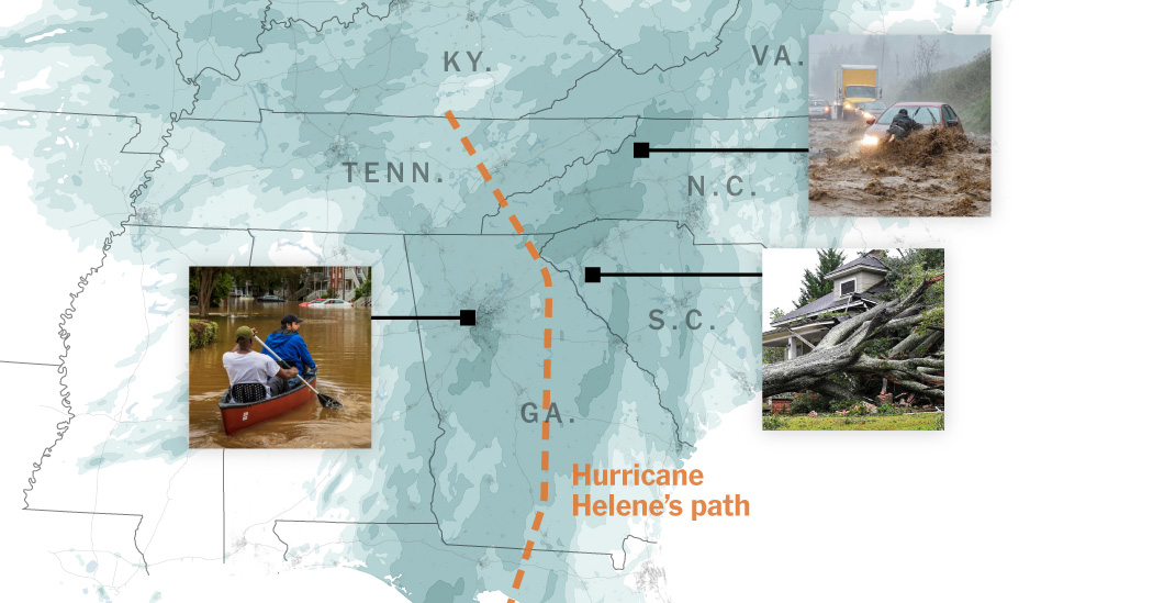 Hurricane Helene: Mapping More Than 600 Miles of Devastation