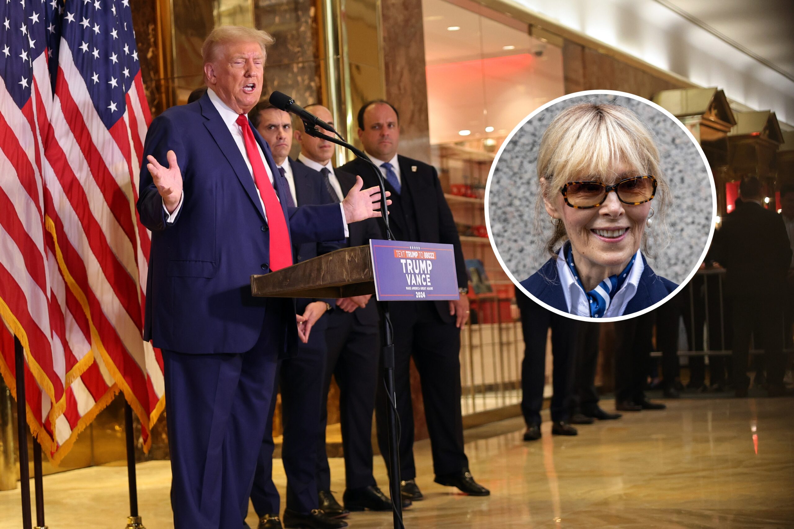 Trump Rips His Own Lawyers in E. Jean Carroll Case as They Stand Behind Him