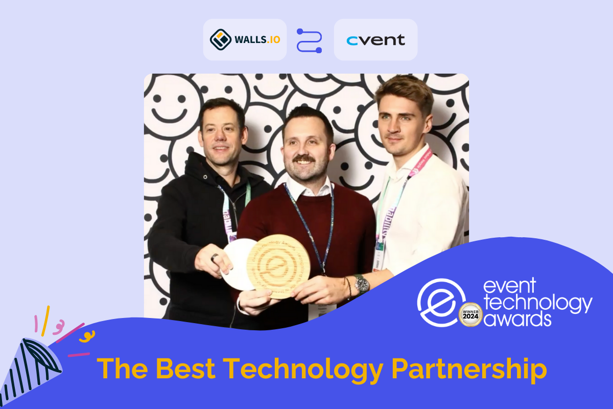 Walls.io and Cvent Win Best Technology Partnership at the Event Technology Awards