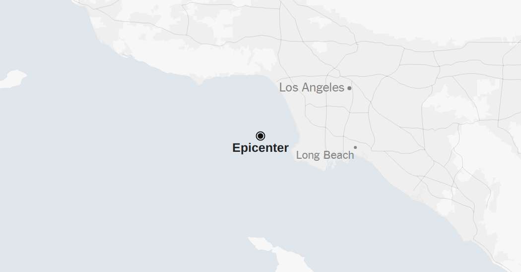 Maps: 3.3-Magnitude Earthquake Strikes Near Los Angeles