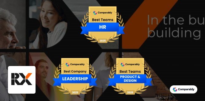 RX recognised as one of Comparably’s Best Places to Work in Awards
