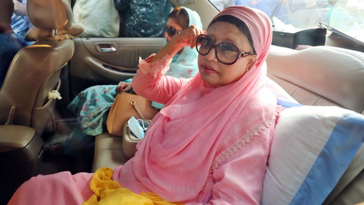 Khaleda Zia returned home after treatment