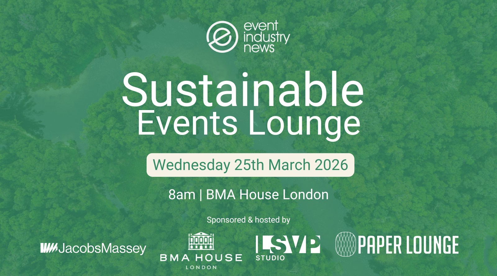 The Sustainable Events Lounge: Agenda, Panelists and Masterclasses confirmed